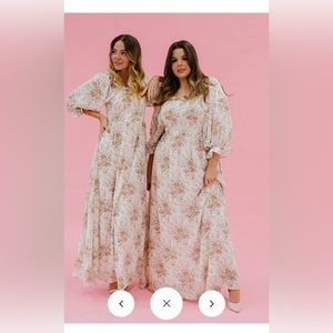 KARINA GARDEN PARTY FLORAL DRESS